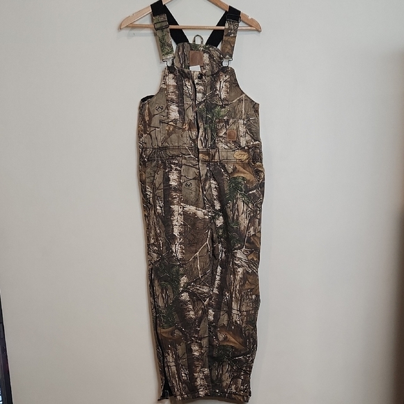 Berne Youth Camouflage Bib Overalls - Picture 1 of 7